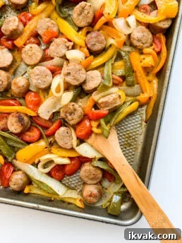 Thumbnail of sheet pan sausage & peppers