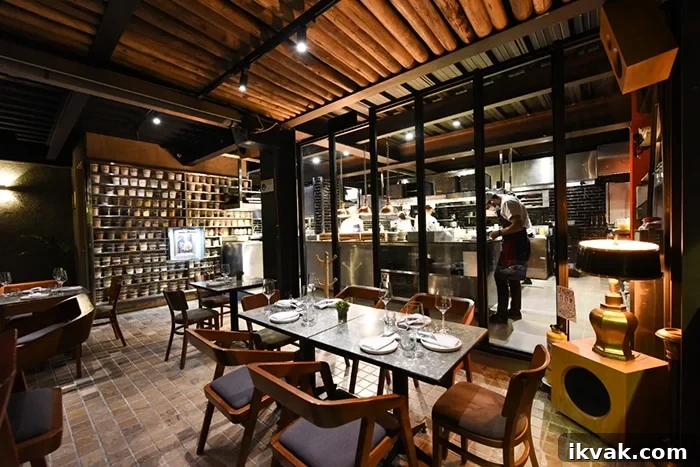 Dining room at El Chato in Bogota, Colombia.