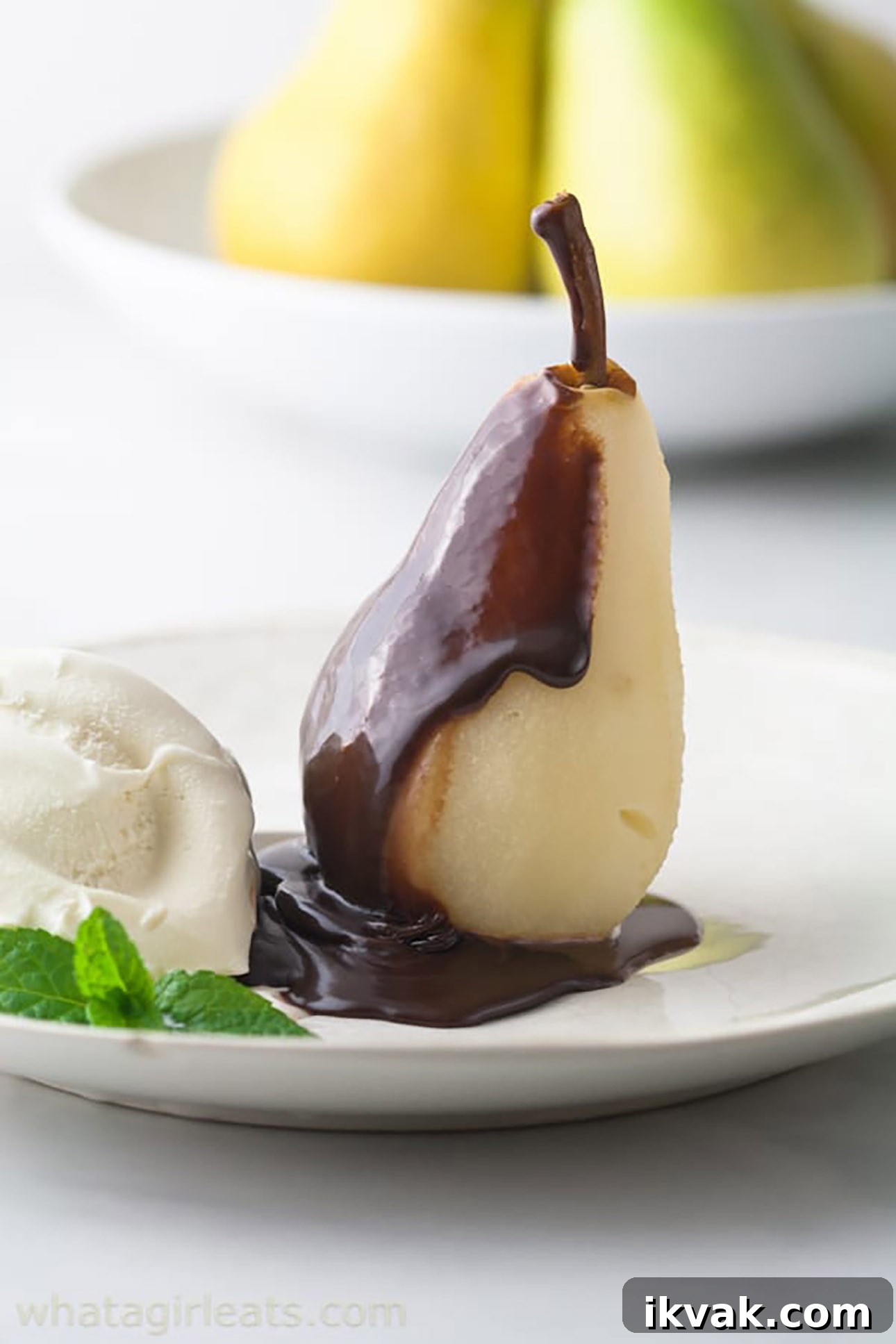 20 Classic French Desserts That Will Impress Your Guests 20 Poire Belle Hélène by What a Girl Eats