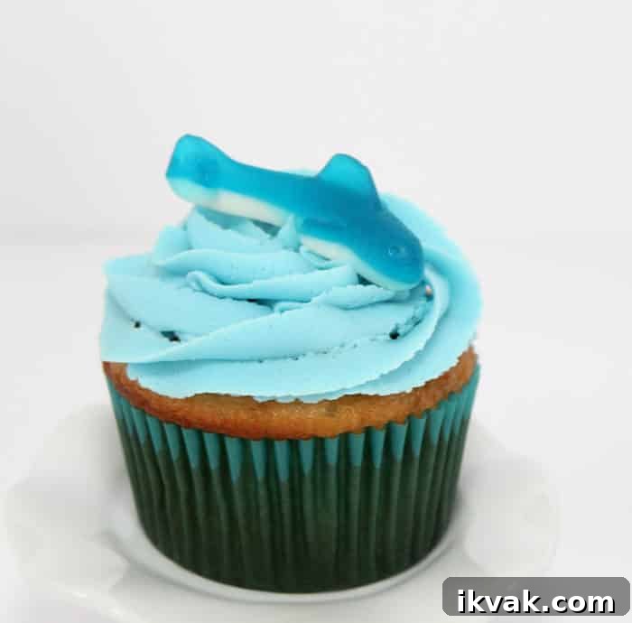 Shark Cupcake - Mom vs the Boys