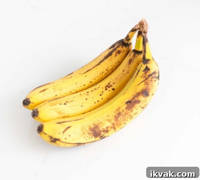 Ripe brown bananas