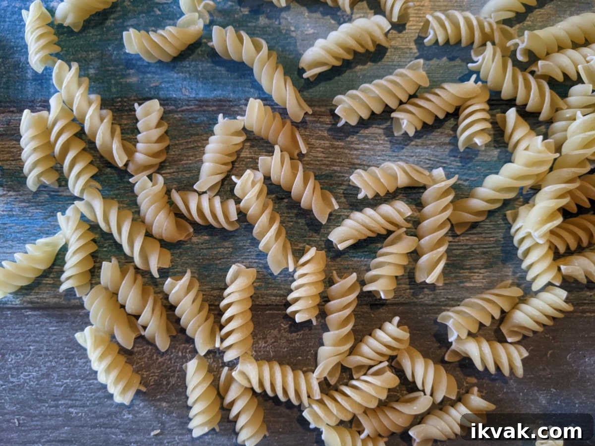 corkscrew rotini pasta