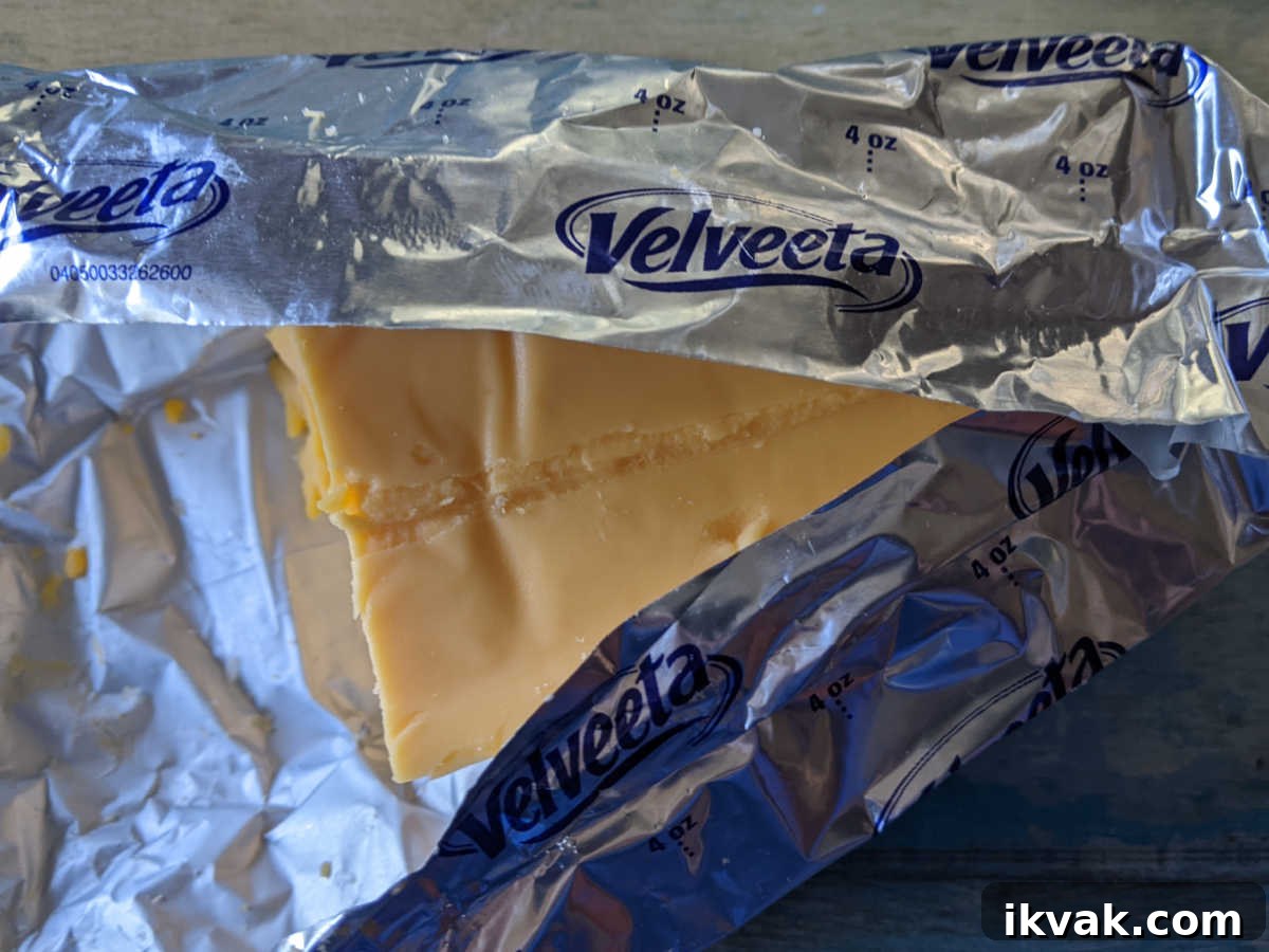 open velveeta block