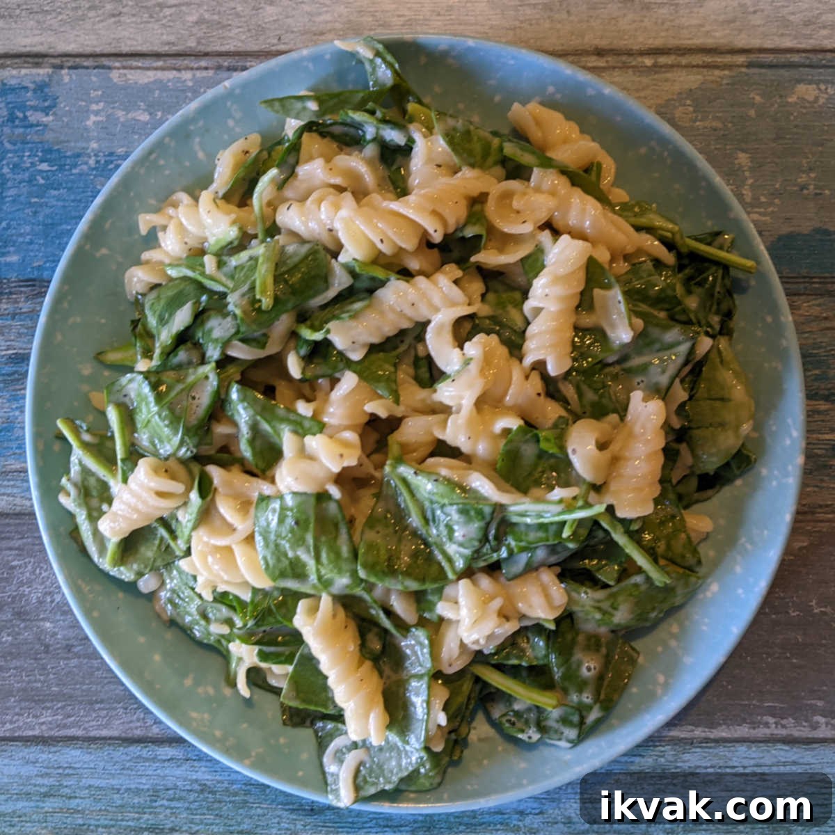 cheesy spinach pasta