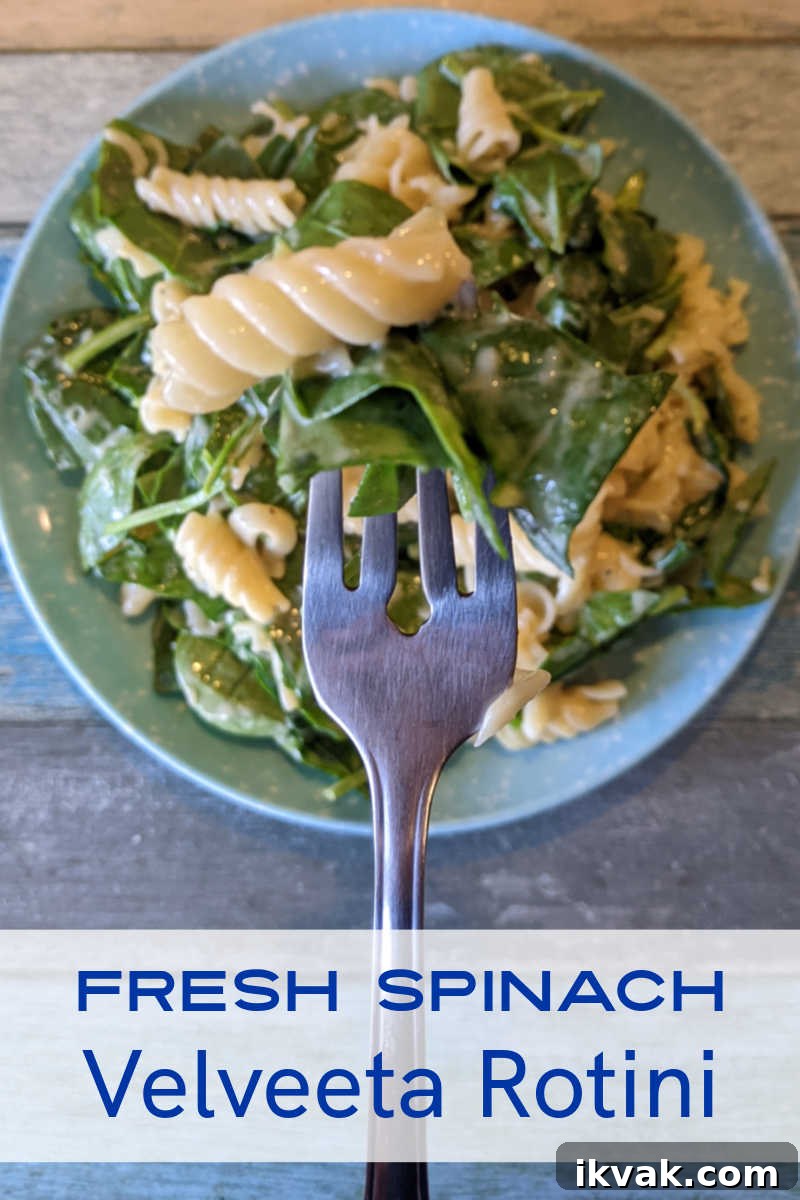 cheesy spinach rotini