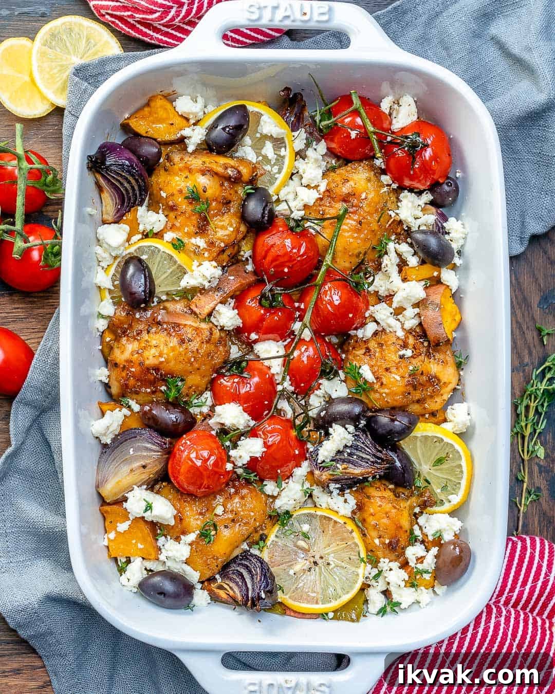 one pan greek chicken