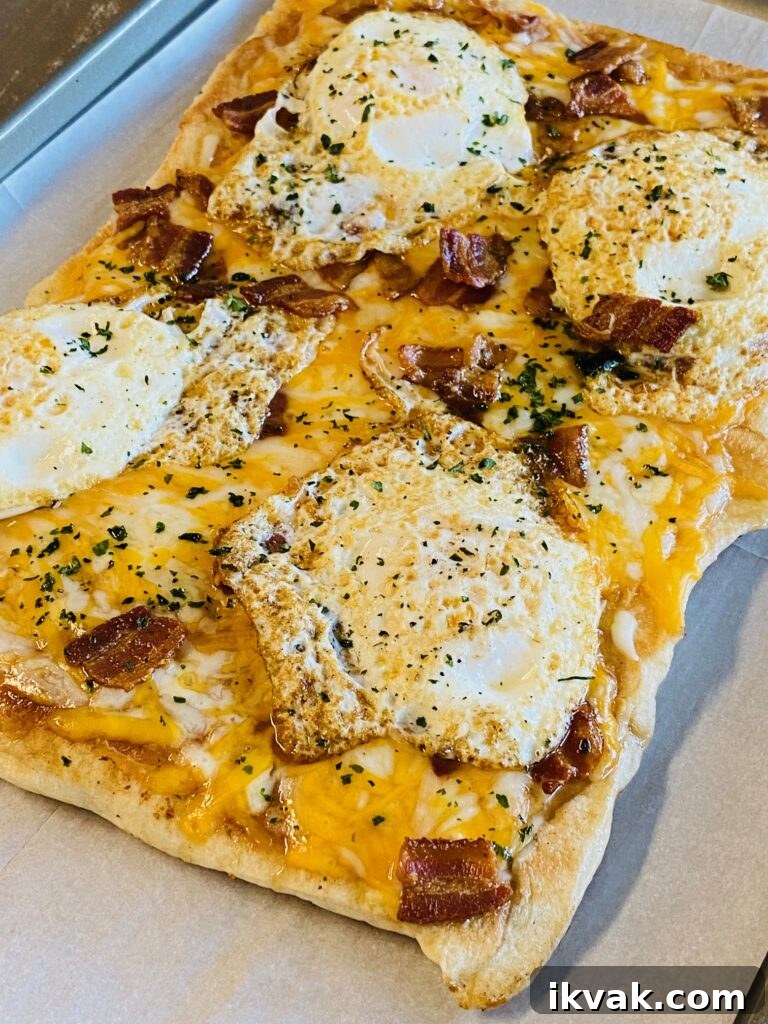 Blackstone Bacon and Egg Pizza