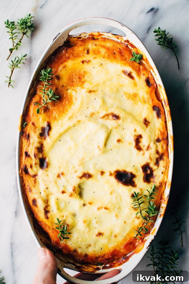 Paleo italian shepherds pie with bolognese sauce and whipped parsnips! A delicious and easy casserole packed full of veggies and delicious flavors - perfect for a healthy cold weather dinner!
