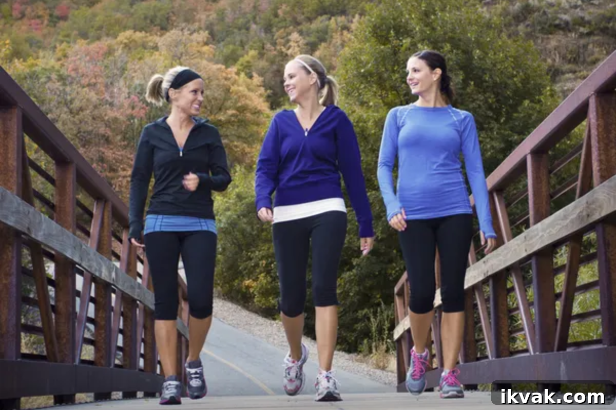 Women Walking Friends