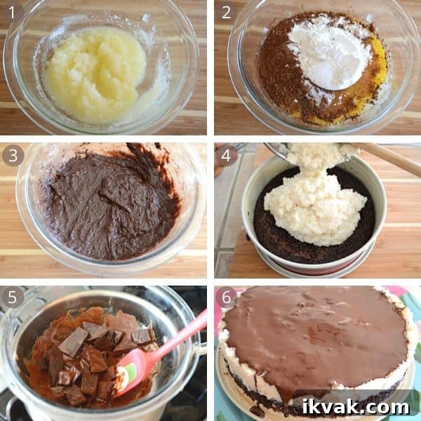 Chocolate Coconut Bounty Cake Recipe – Moist Tropical Layer Cake 3 bounty cake step by step