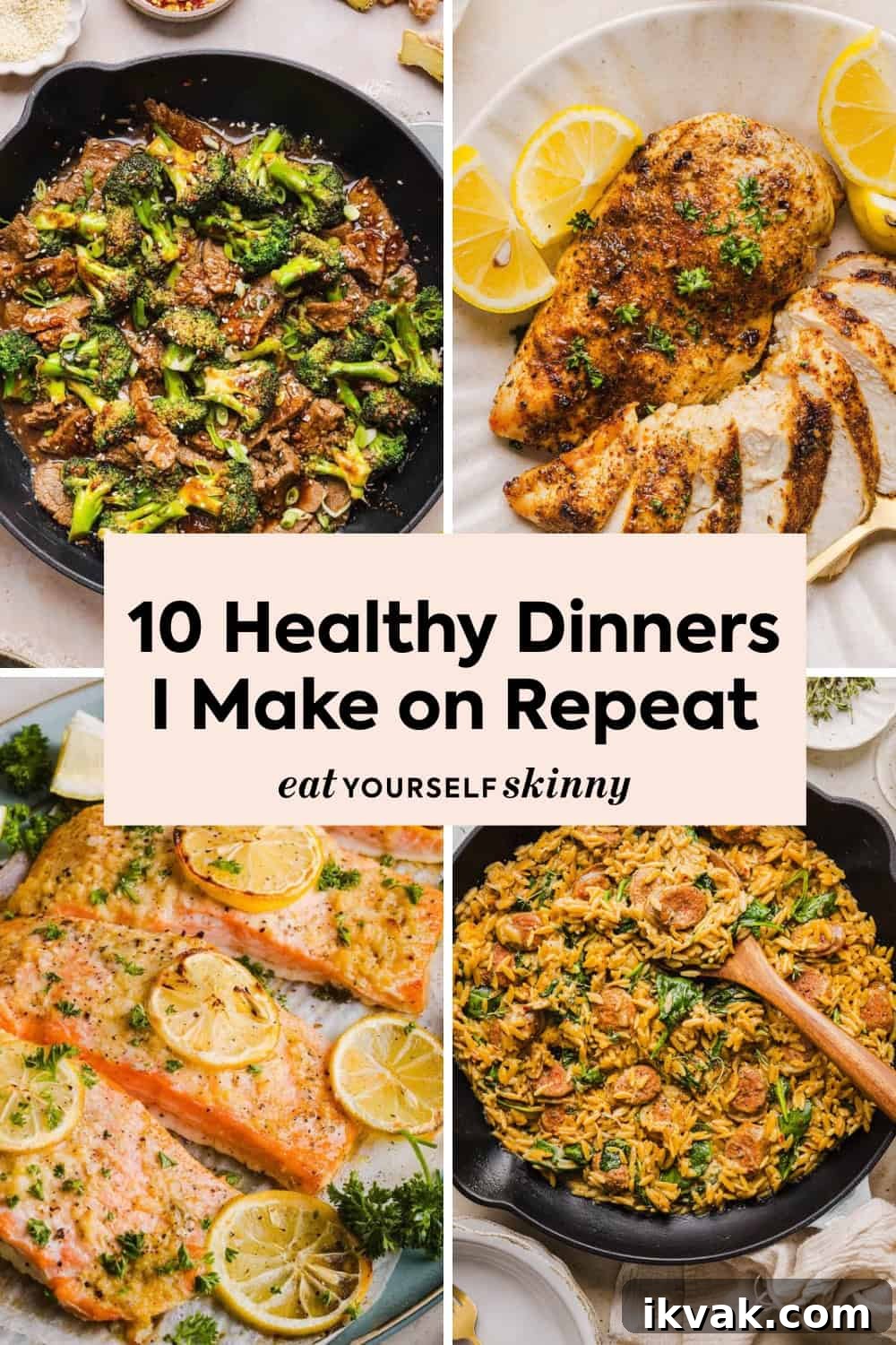 Looking for easy, healthy dinners the whole family will love? I've got you covered with 10 of my most popular healthy dinner recipes that are high in protein, simple to make, and perfect for busy weeknights. 