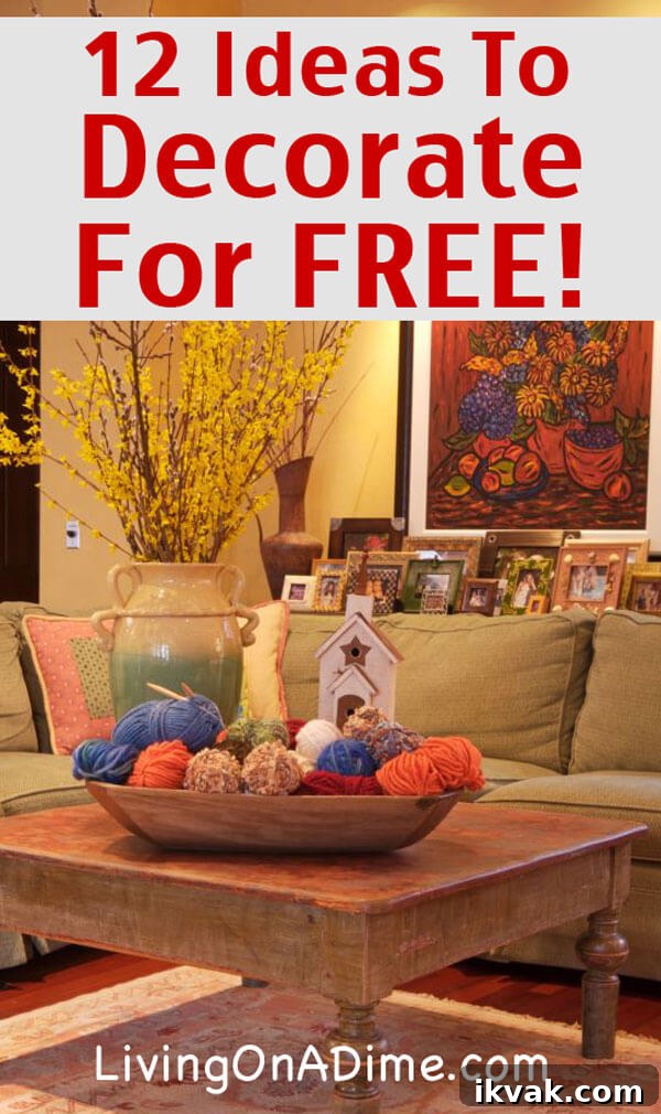 12 Creative Ways to Decorate Your Home for Free 2 12 Ideas To Decorate For FREE! Cheap And Free Home Decorating Ideas