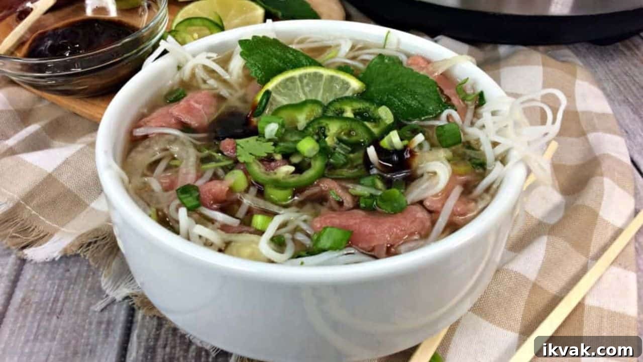 Easy Instant Pot Beef Pho Recipe