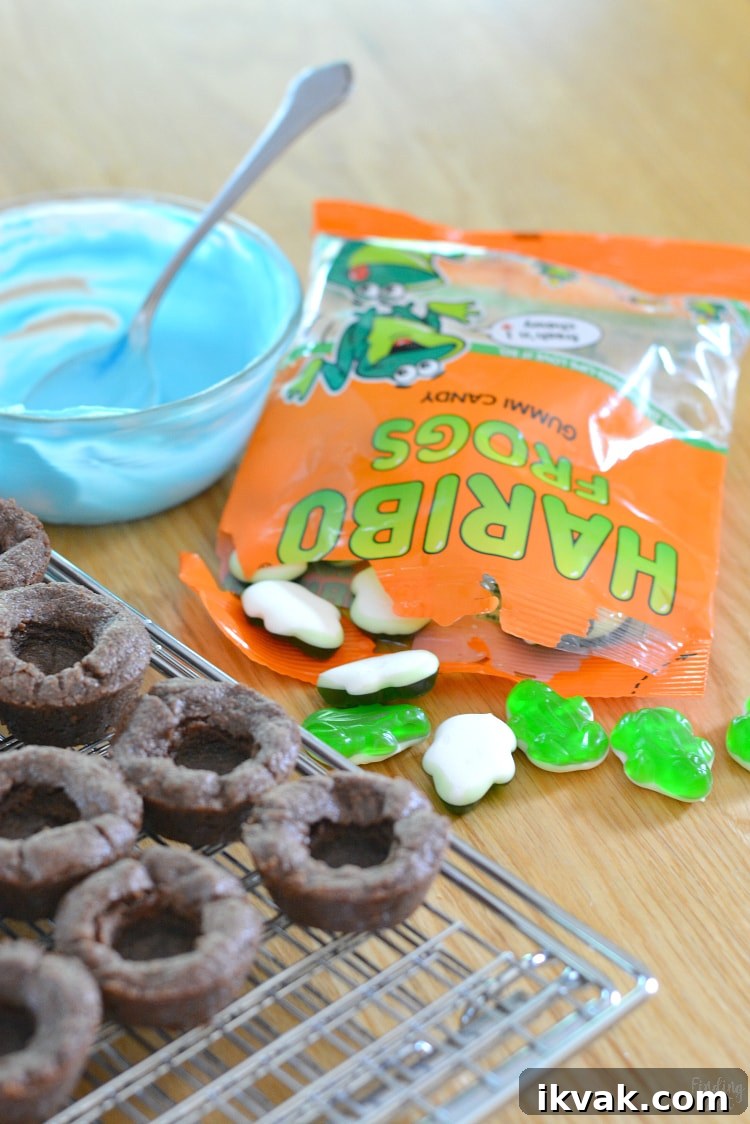Frog Pond Cookie Cups for a Birthday Party Leap Year or Spring Celebration