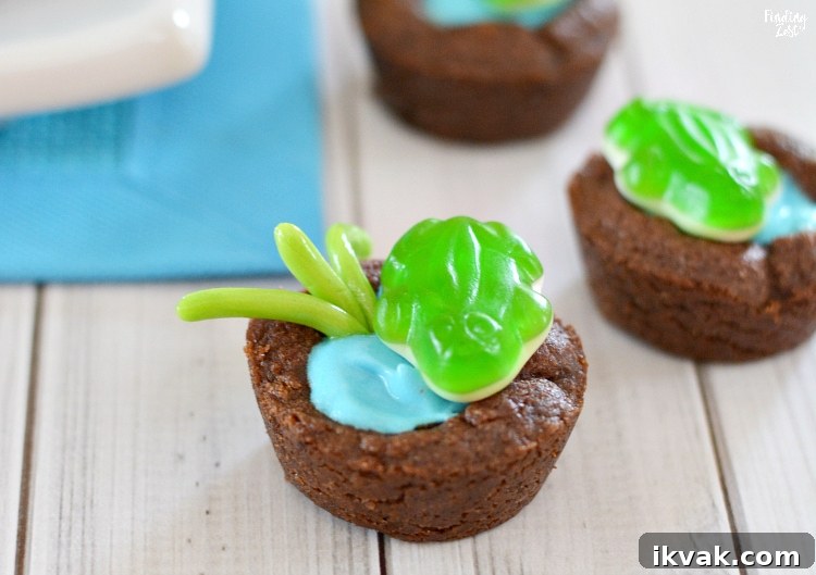 Cute frog dessert for a party or leap year celebration