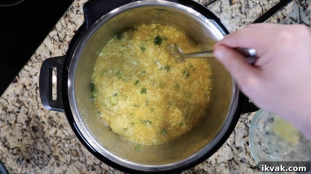 The finished soup