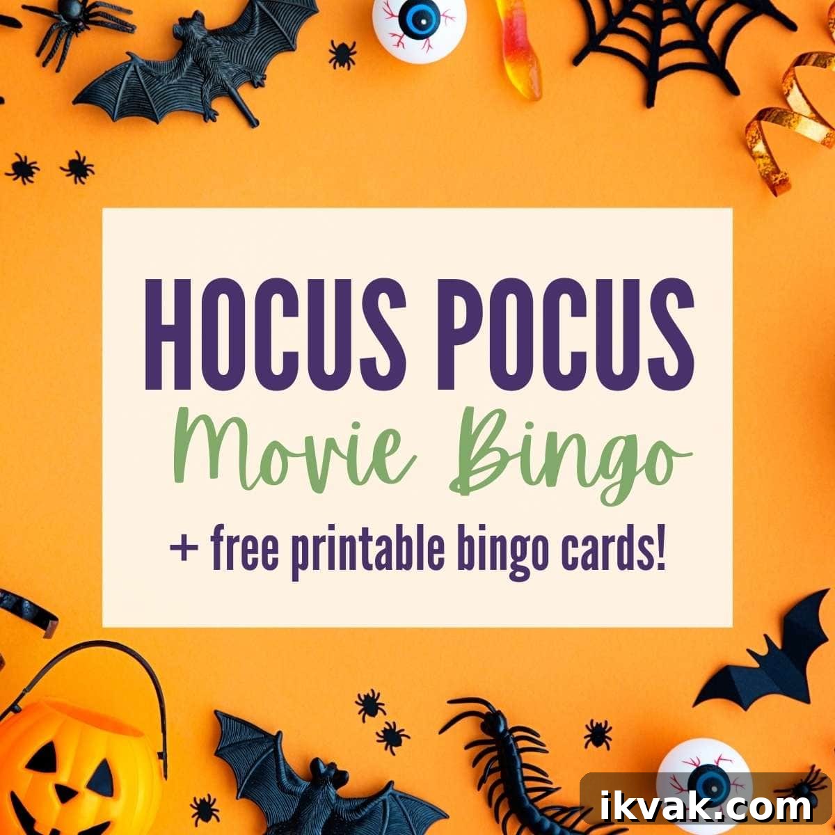 Image for Printable Hocus Pocus Bingo