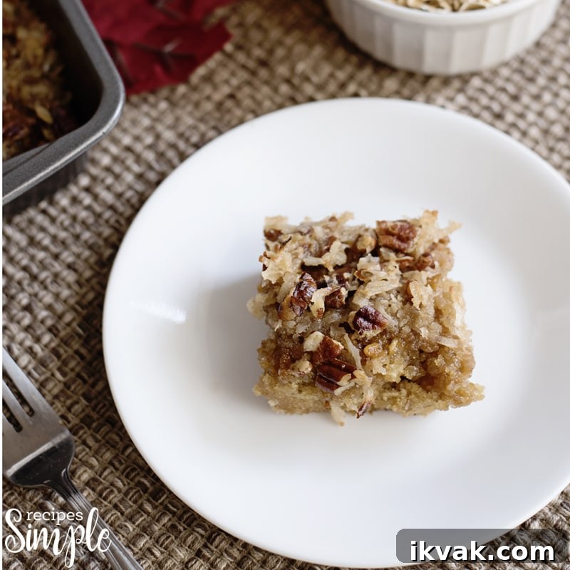 Oatmeal Cake with Coconut-Pecan Frosting Recipe 2 Oatmeal Cake with Coconut Pecan Frosting