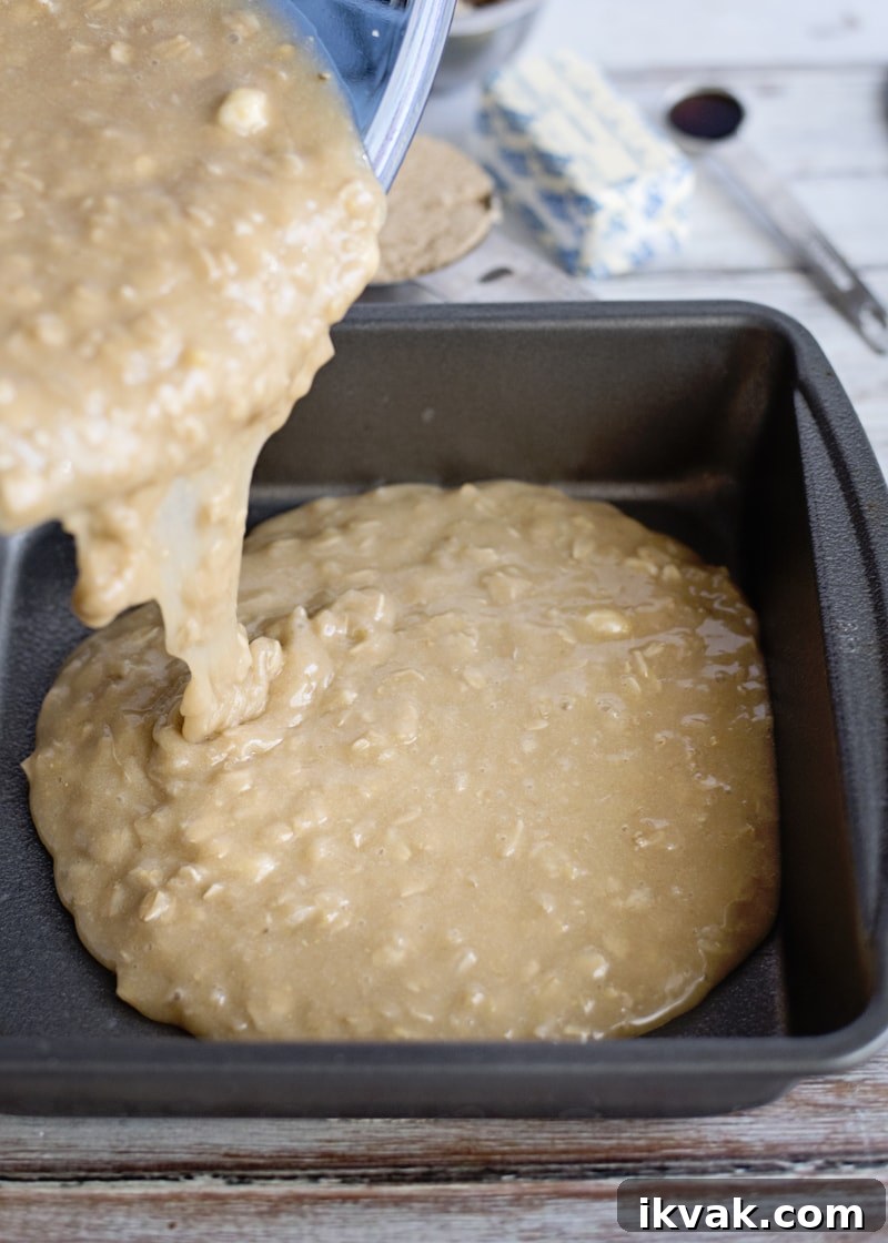 Oatmeal Cake with Coconut-Pecan Frosting Recipe 7 Oatmeal Cake Batter
