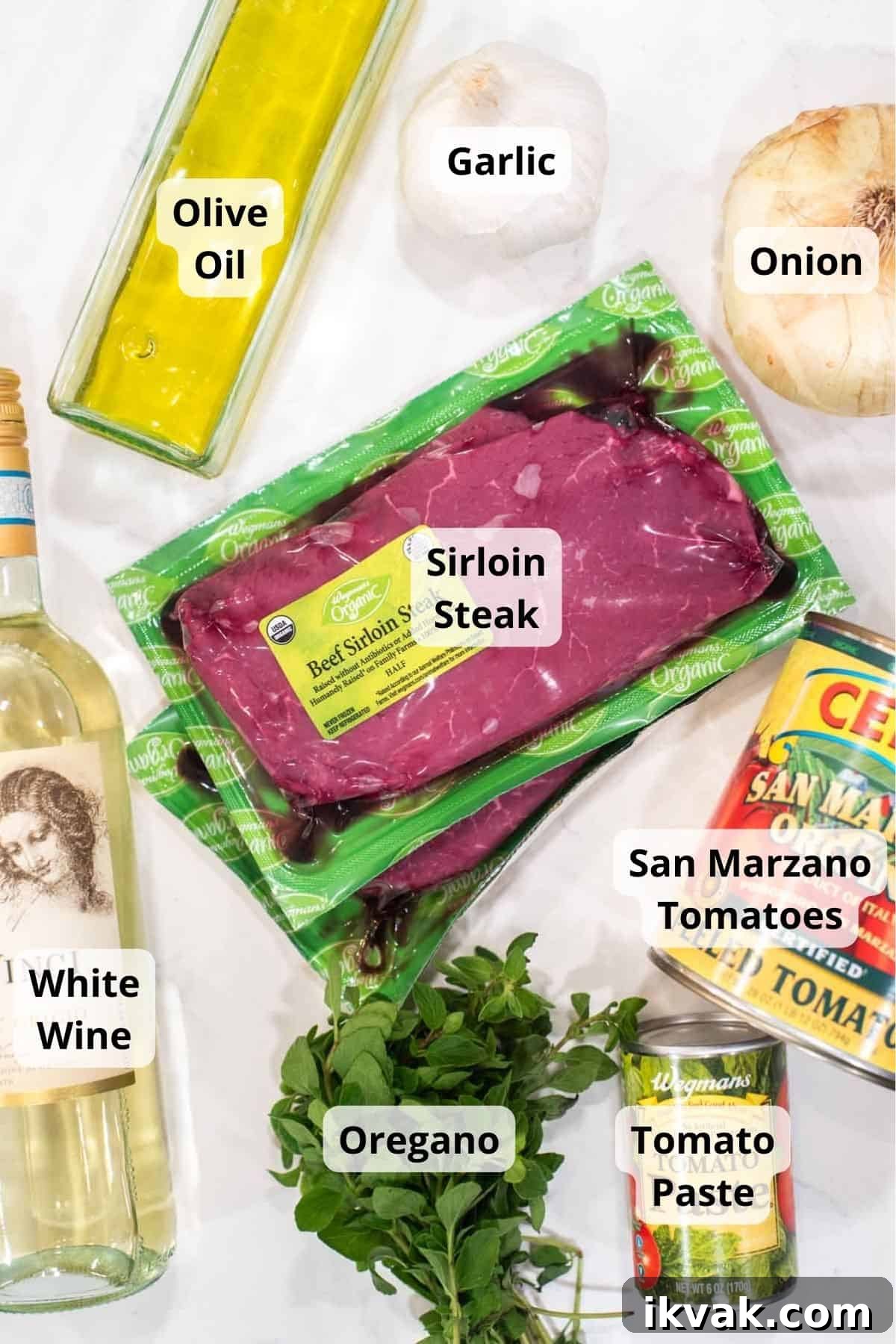 Steak alla Pizzaiola Recipe: Tender Beef in Tomato-Herb Sauce 3 Ingredients for steak pizzaiola.
