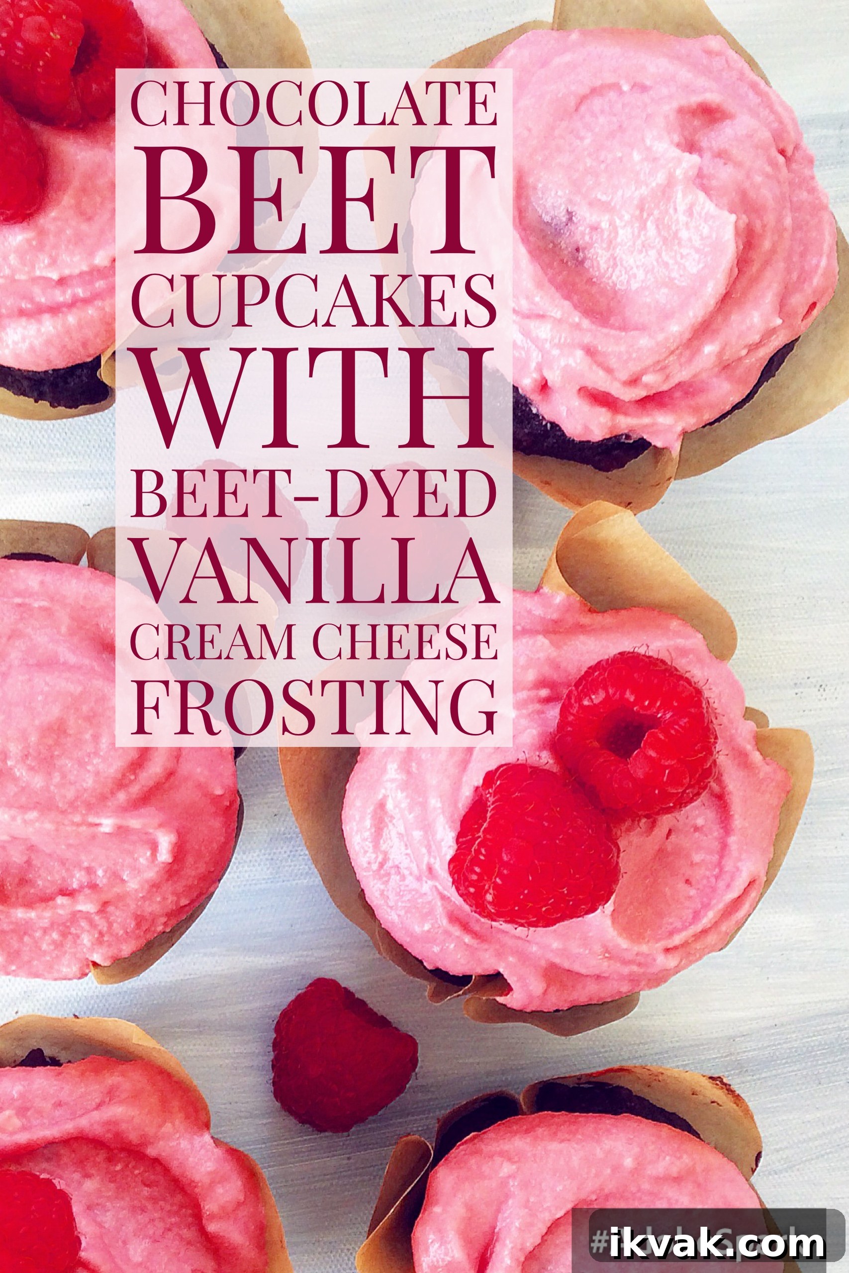 Small Batch Chocolate Beet Cupcakes with Cream Cheese Frosting
