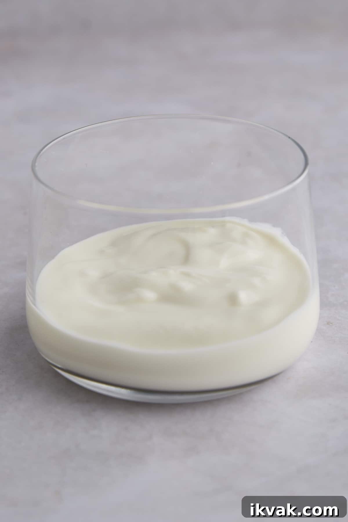 Yogurt layered in a jar. 