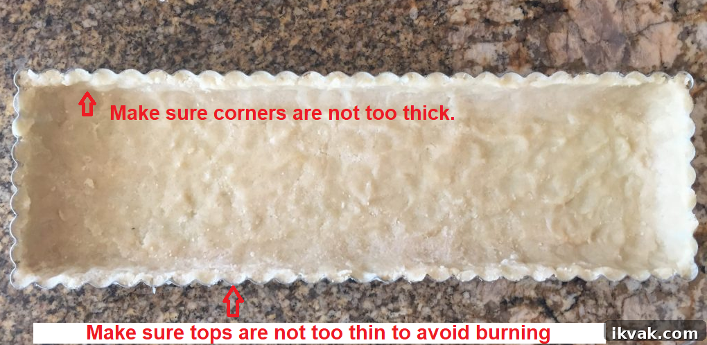 instructions for sweet crust pastry