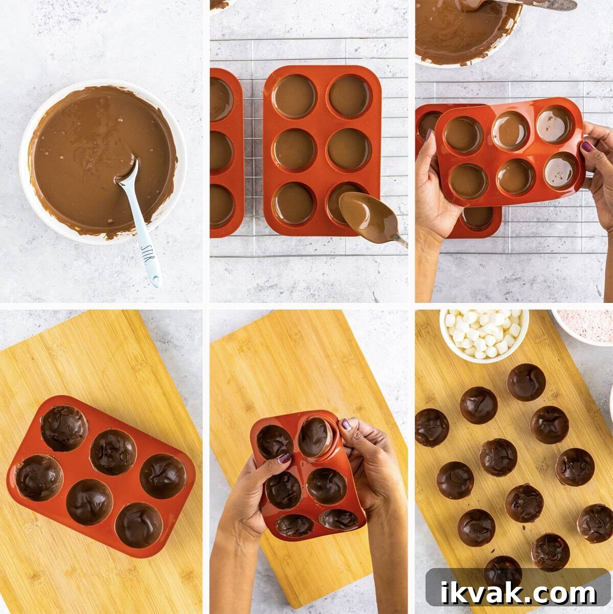 DIY Hot Cocoa Bombs Recipe: How to Make Chocolate-Filled Cocoa Bombs 5 how to make the spheres for hot cocoa bombs recipe