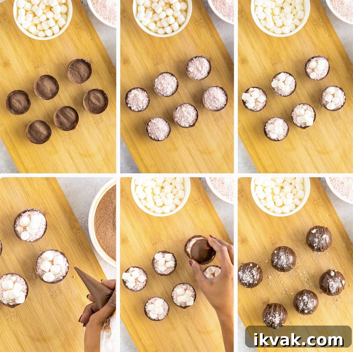 DIY Hot Cocoa Bombs Recipe: How to Make Chocolate-Filled Cocoa Bombs 6 how to assemble hot cocoa bombs recipe