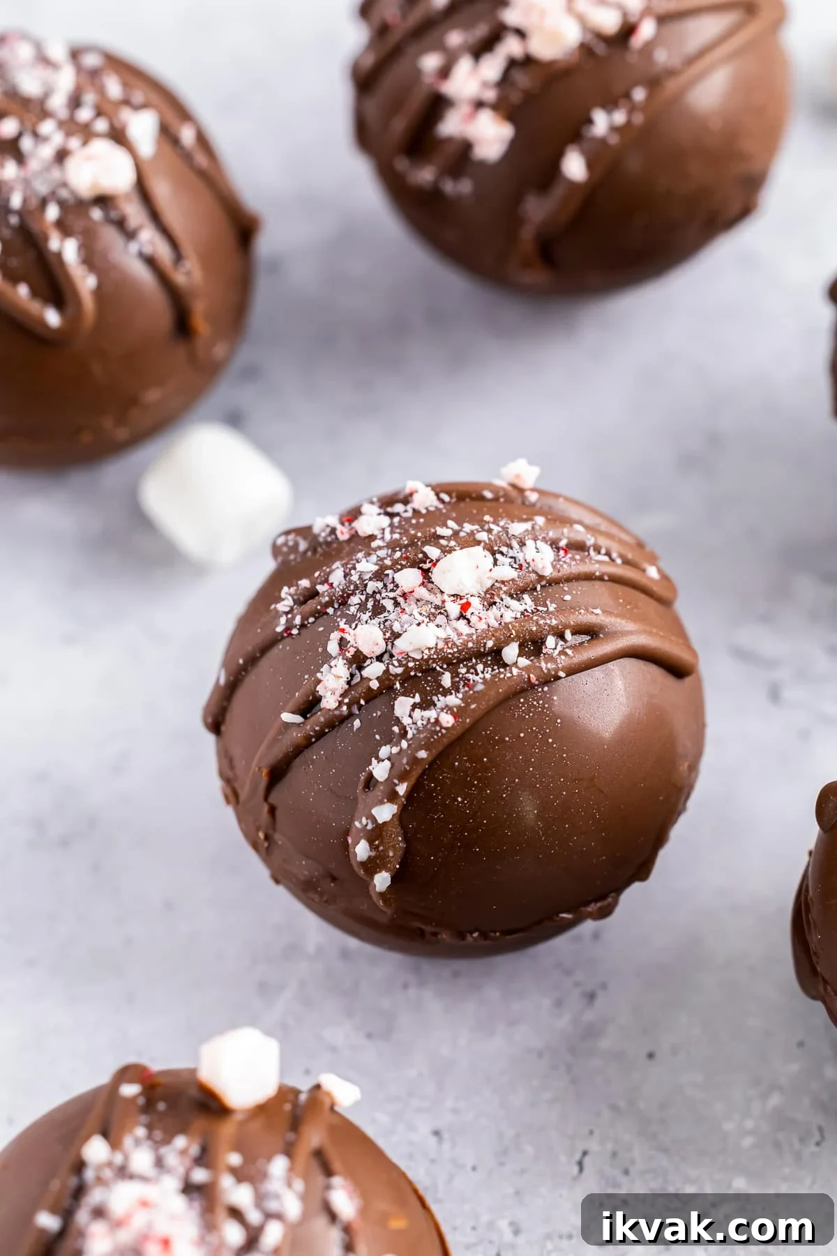 DIY Hot Cocoa Bombs Recipe: How to Make Chocolate-Filled Cocoa Bombs 7 upclose image hot cocoa bombs recipe