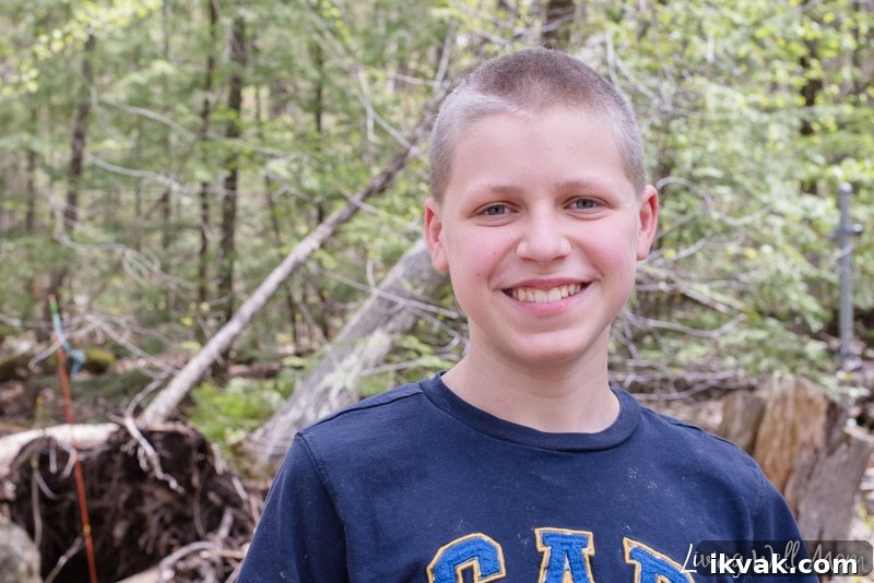 a boy smiling 