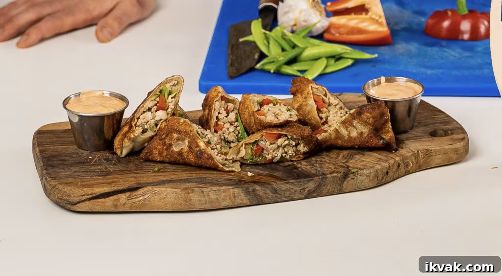 Hoisin Chicken Egg Rolls Recipe for Crispy Homemade Wraps 3 img 4901 3
