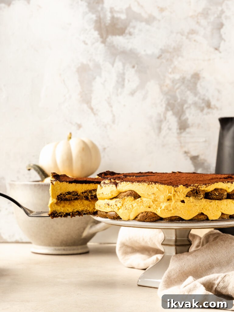 spiced pumpkin bourbon tiramisu