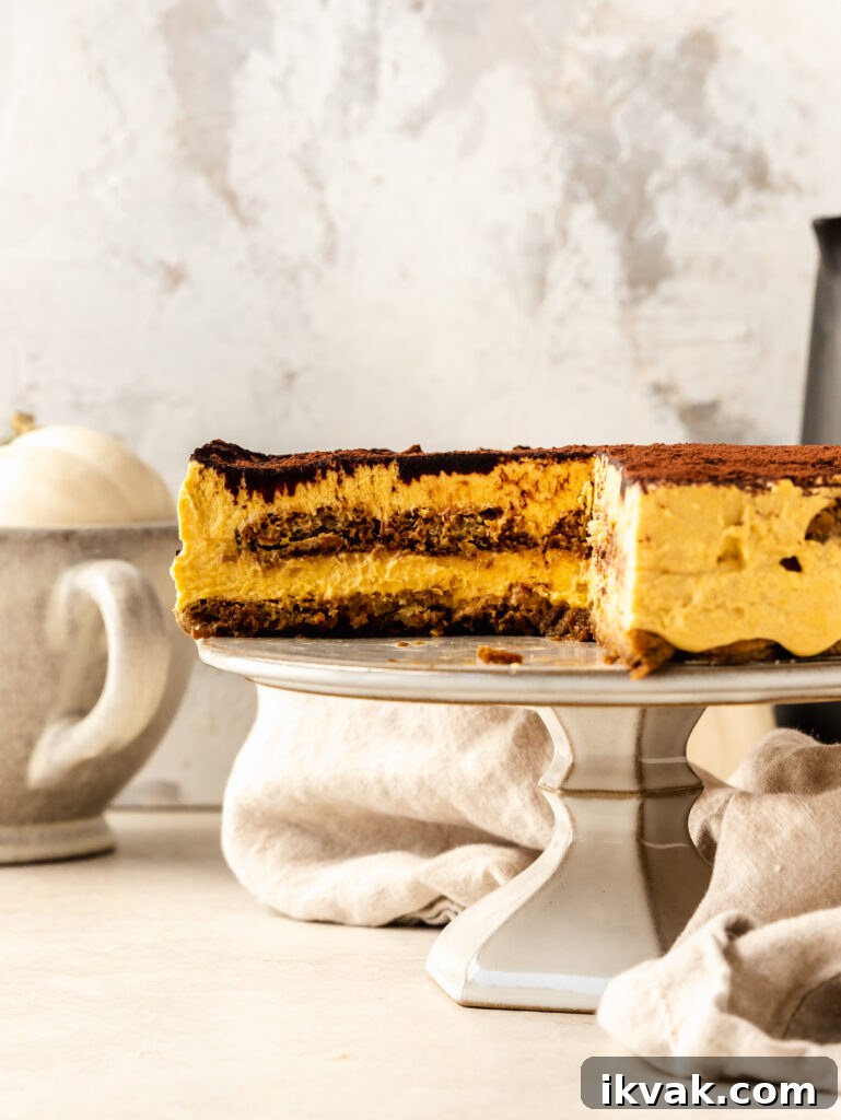 spiced pumpkin bourbon tiramisu
