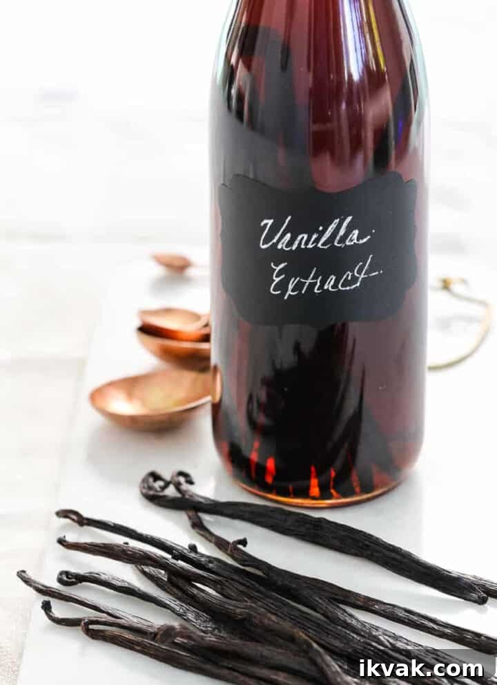 Vanilla extract bottle