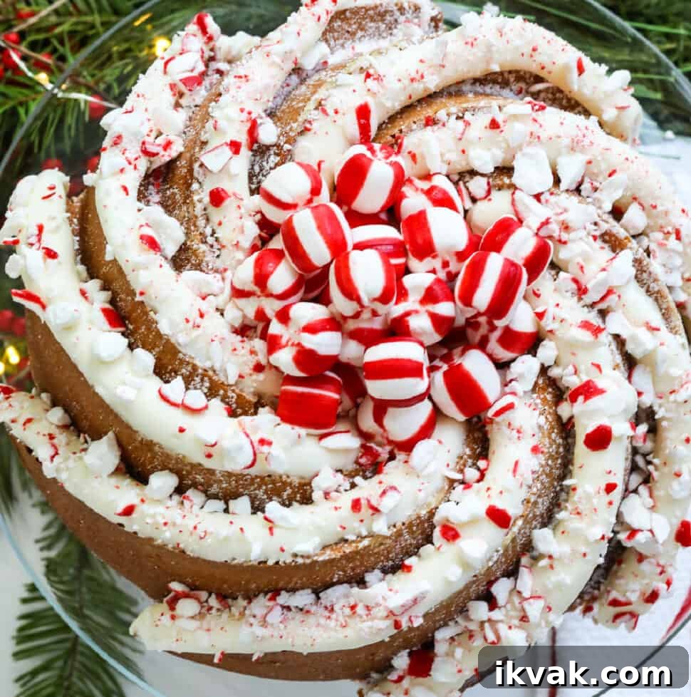 Classic Christmas Cake Recipe: Moist Fruit Cake for the Holidays 21 Swirl bundt Christmas cake with peppermint buttercream and crushed candy