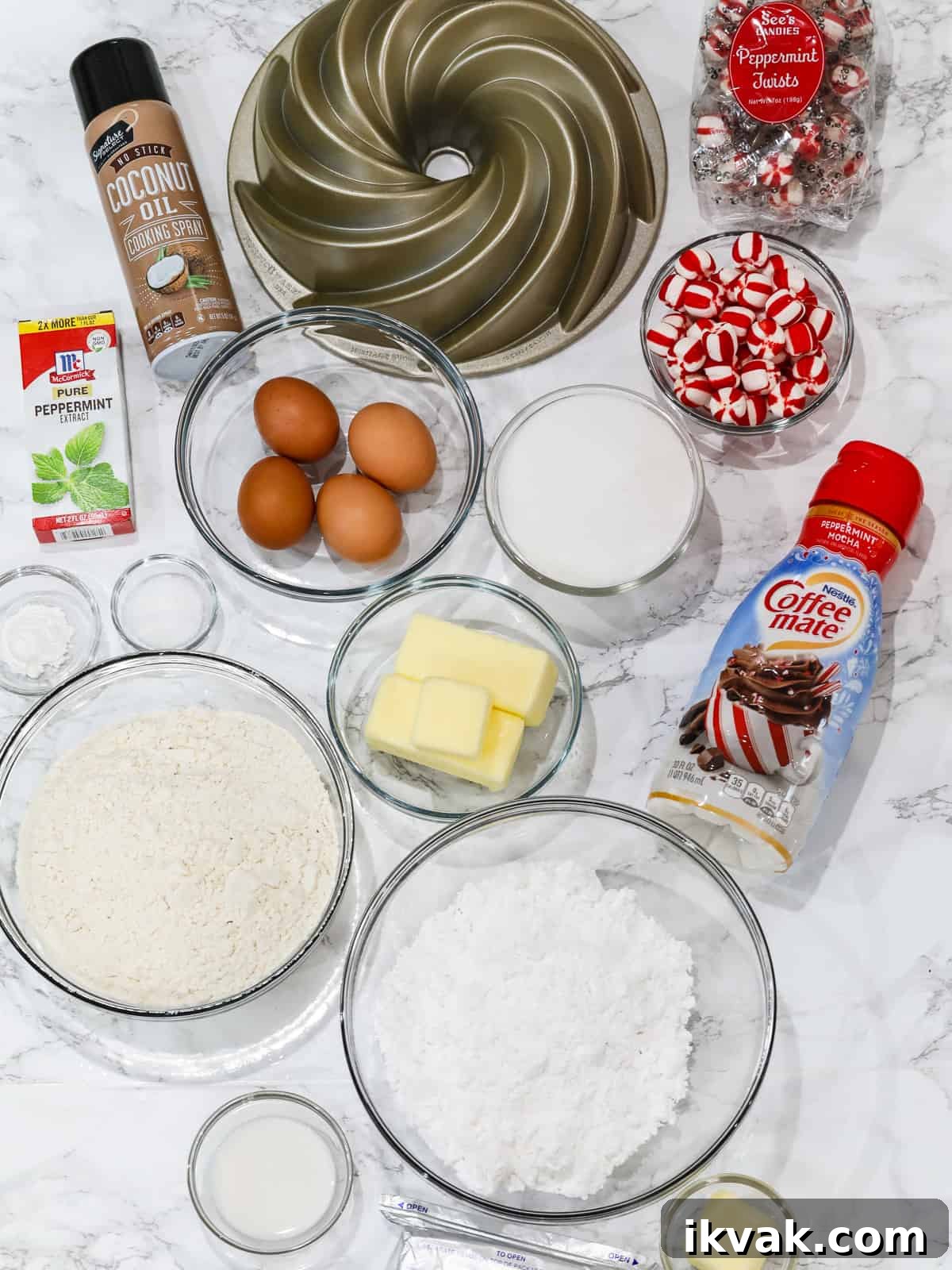 Classic Christmas Cake Recipe: Moist Fruit Cake for the Holidays 5 Christmas bundt cake ingredients on table