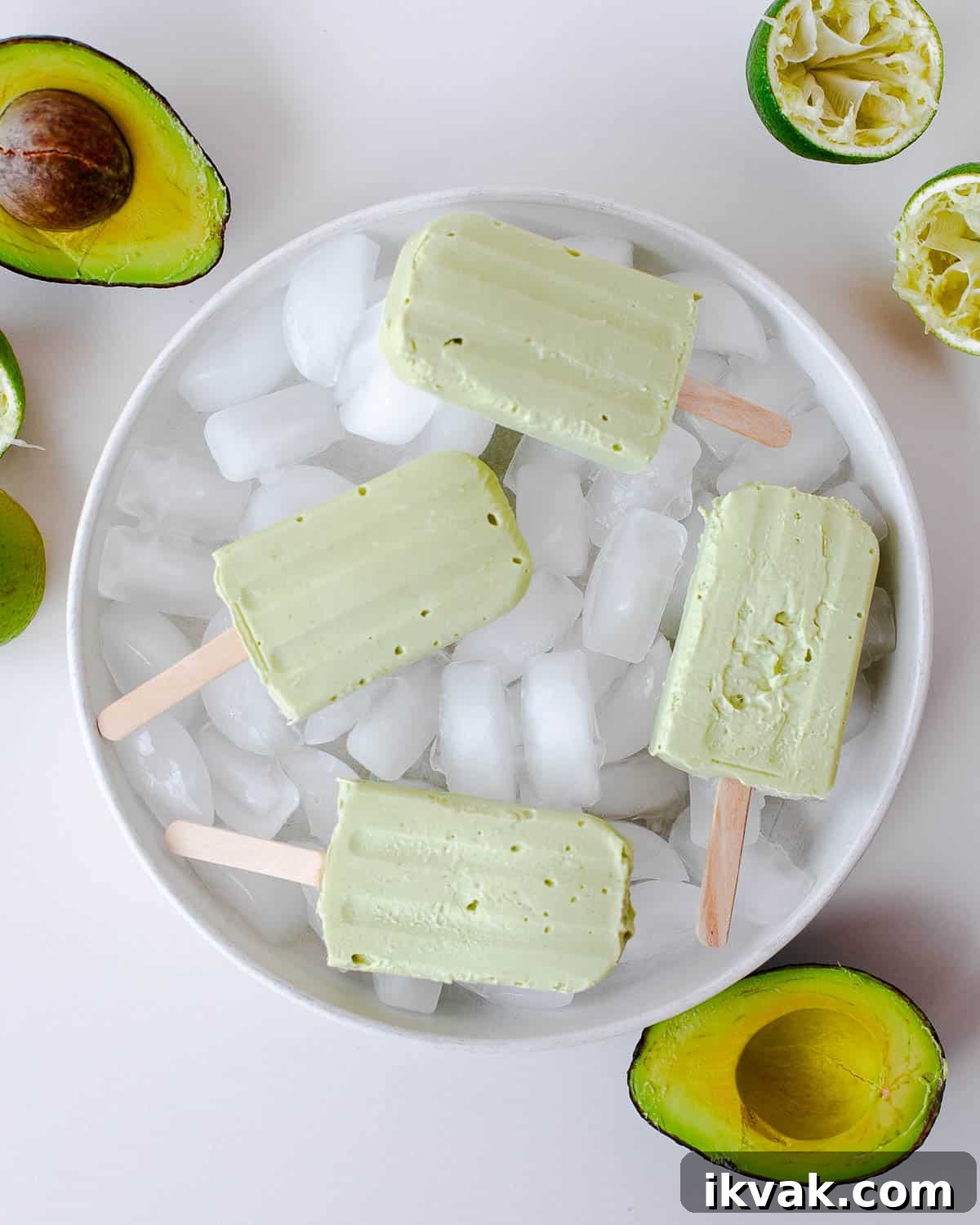 Creamy Avocado Lime Popsicles — Dairy-Free Recipe 3 Creamy Avocado Lime Popsicles - Dairy Free Recipe!