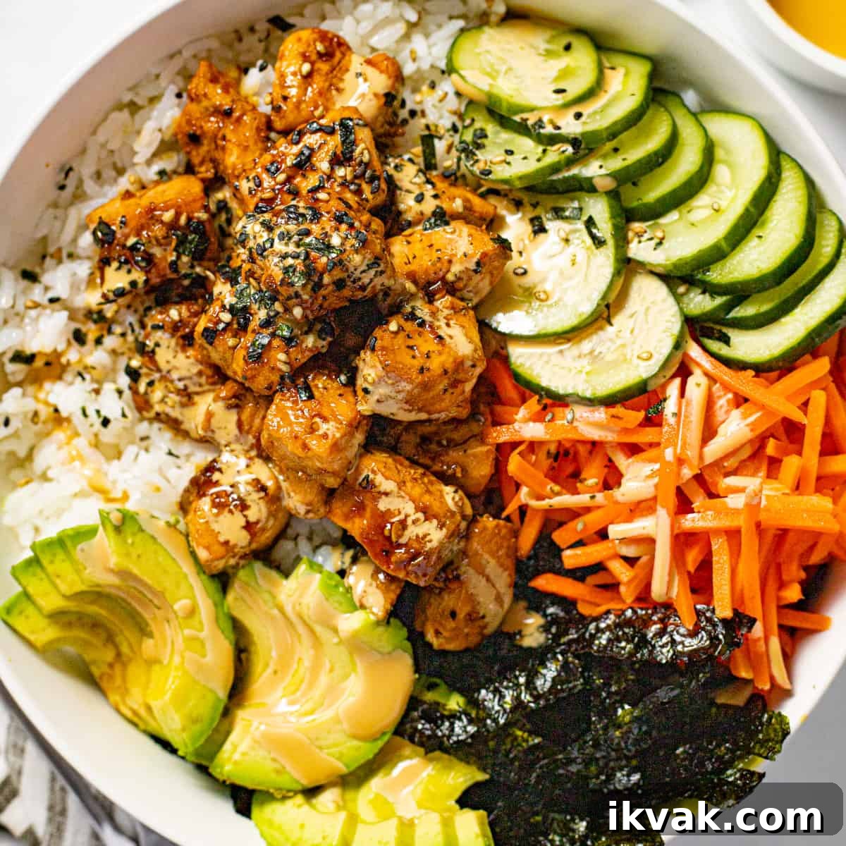 15 Minute Sesame Salmon Sushi Bowl