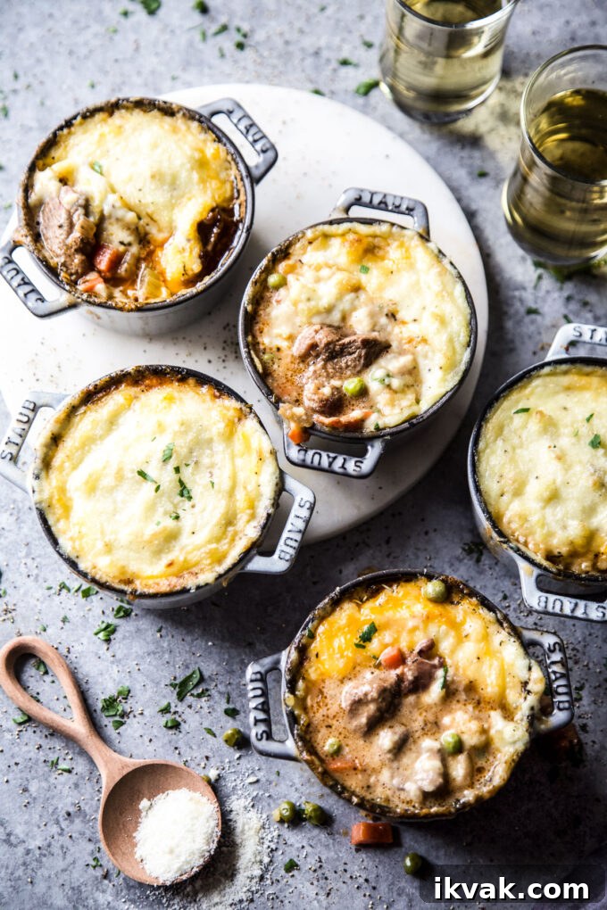 Mini lamb shoulder shepherds pie 