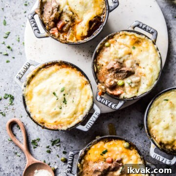 Mini lamb shoulder shepherds pie