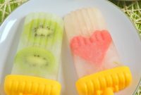 Honey-Limeade Popsicles with Suspended Fruit Tips