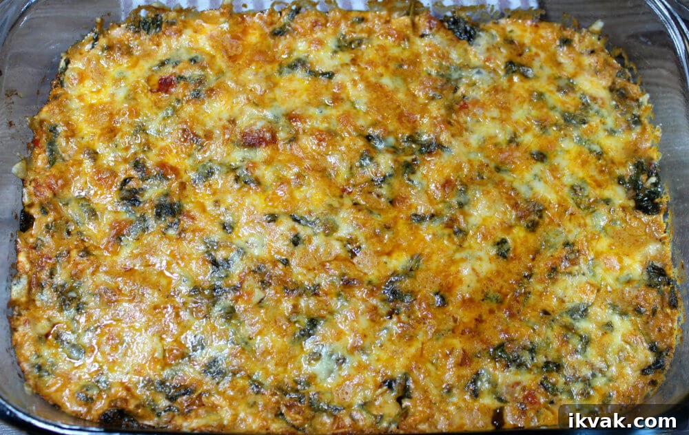 Mexican Keto Chicken Florentine Casserole7
