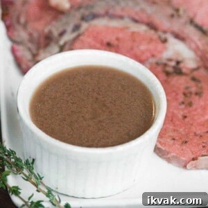 Classic Au Jus Recipe for Tender Roast Beef and Dipping Sauce 6 prime rib Au Jus