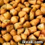 breakfast potatoes in cast iron skillet