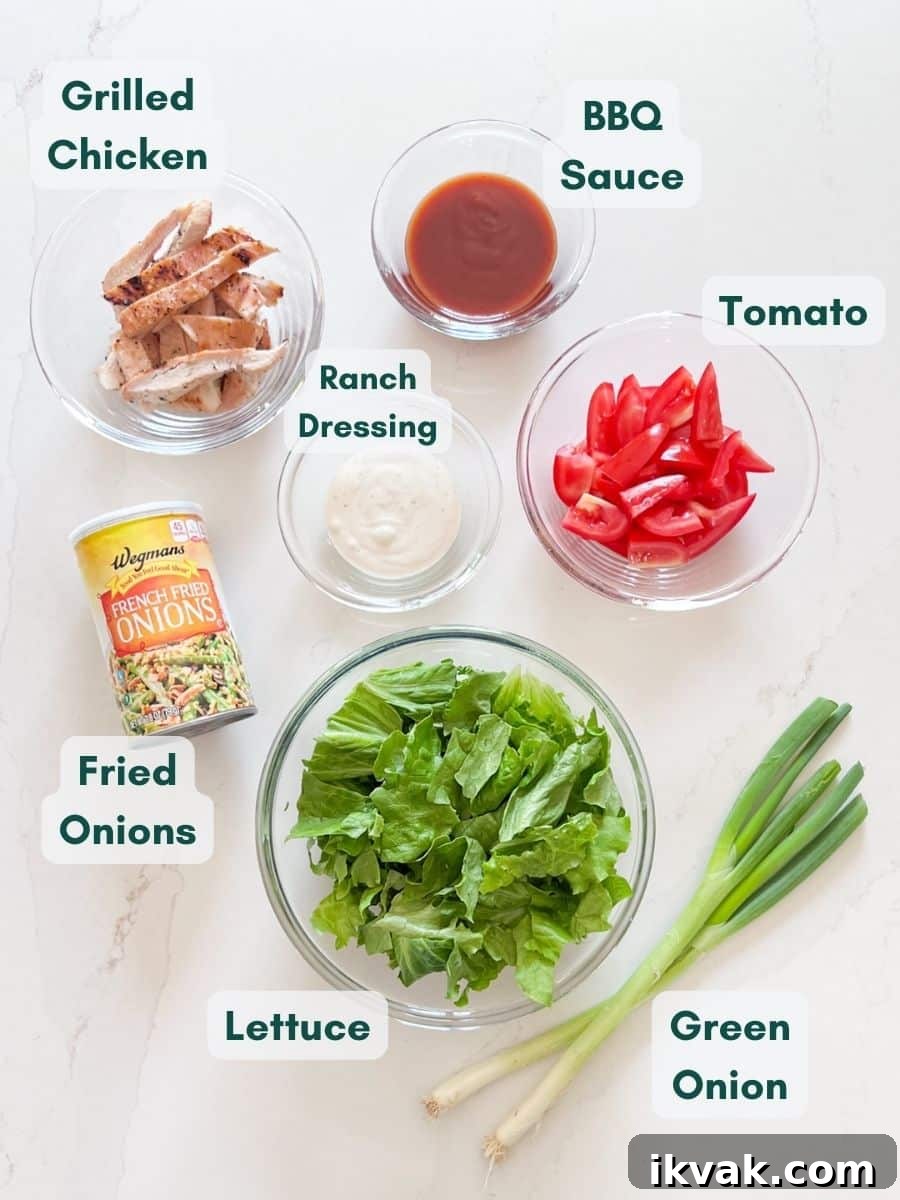 Labeled recipe ingredients in bowls.
