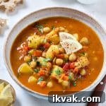 Easy Mediterranean Style Chickpea Soup Recipe