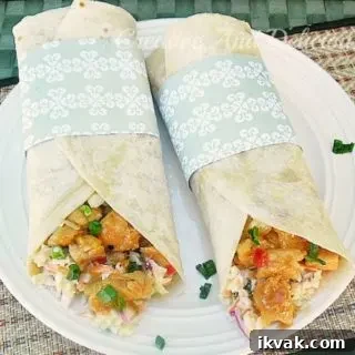 Sweet Chili Chicken Tortillas with Coleslaw