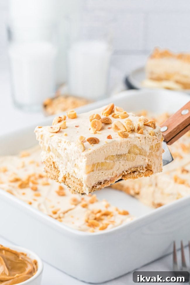 a serving of icebox cake on a spatula