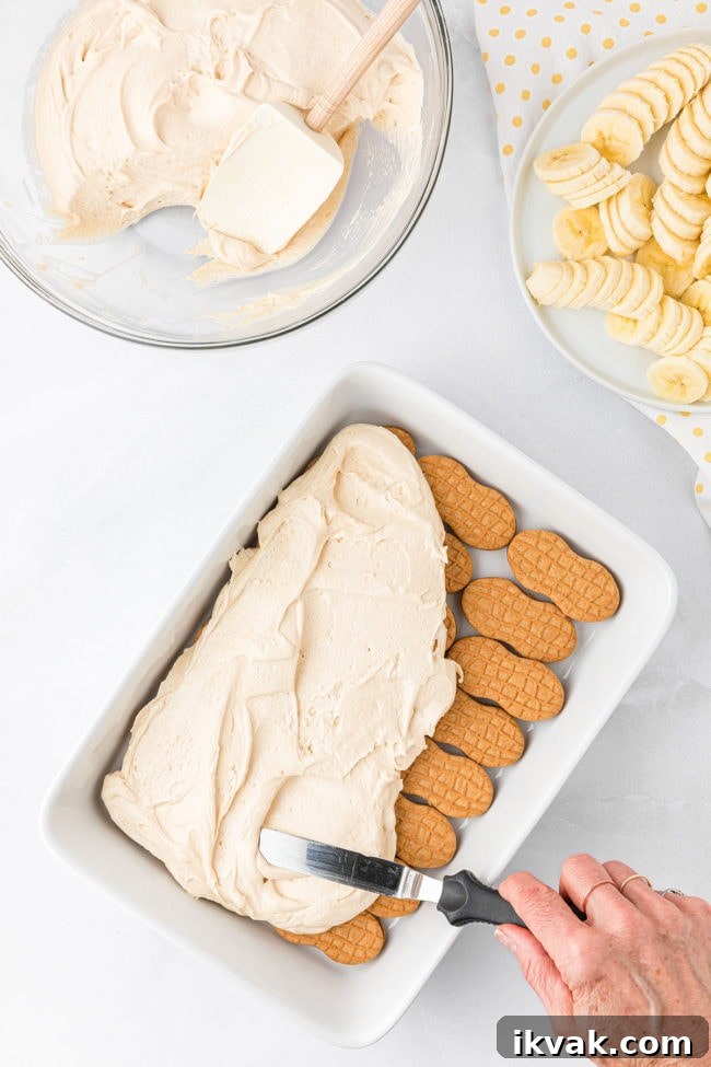 PB Banana Icebox Cake step 6